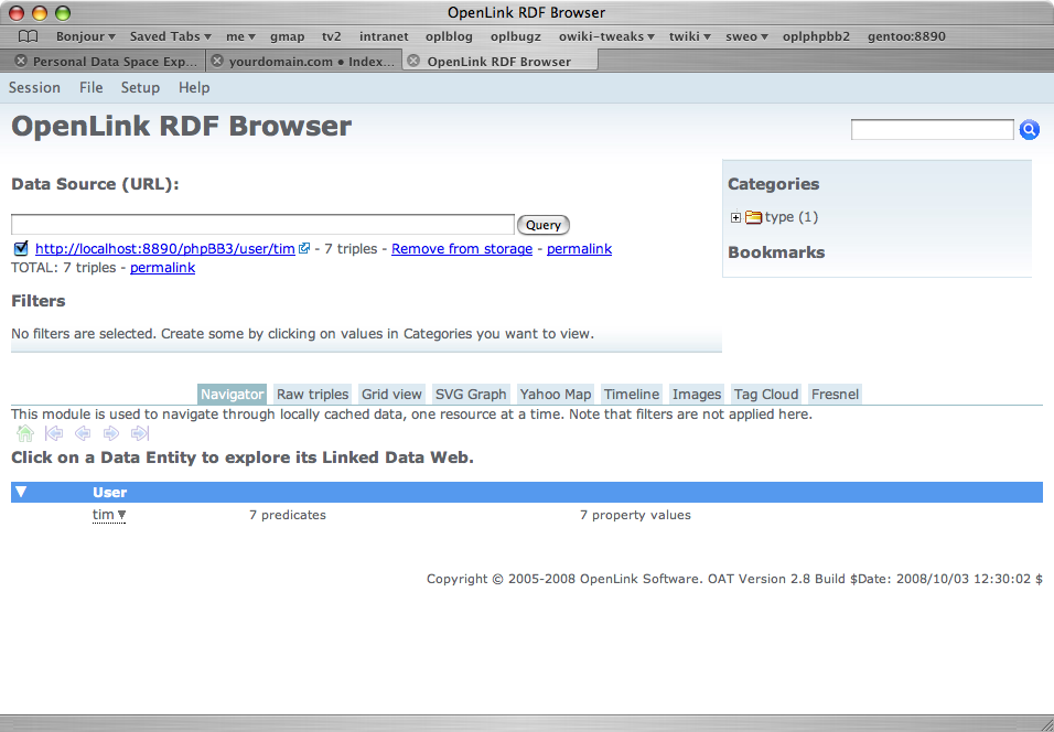 PHP Browsing as RDF Data