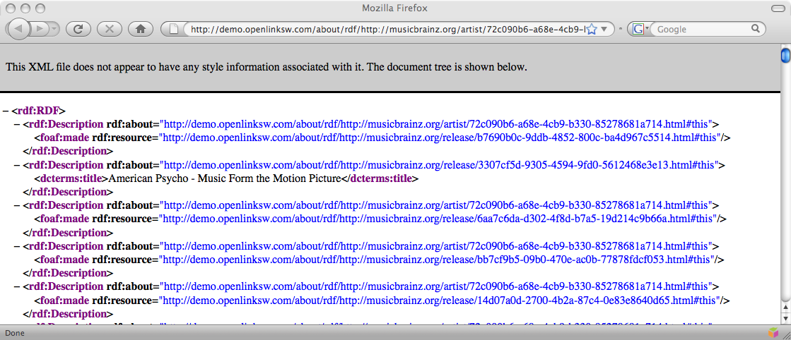 Sponged RDF metadata about John Cale