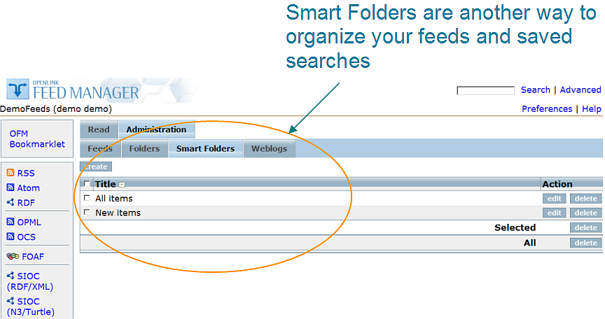 Feed Manager Smart Folders