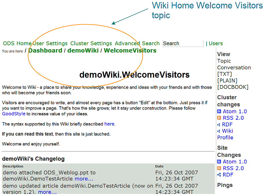 Wiki Home - Welcome Visitors