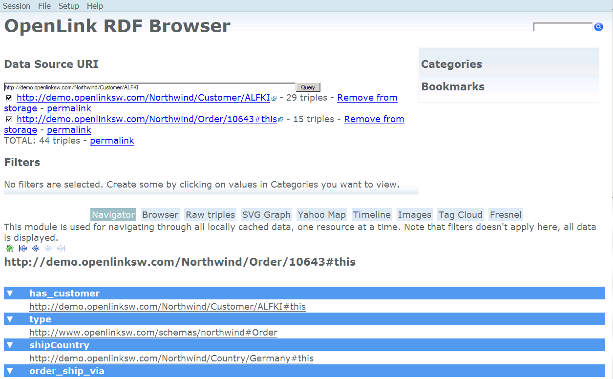RDF Browser View: Order